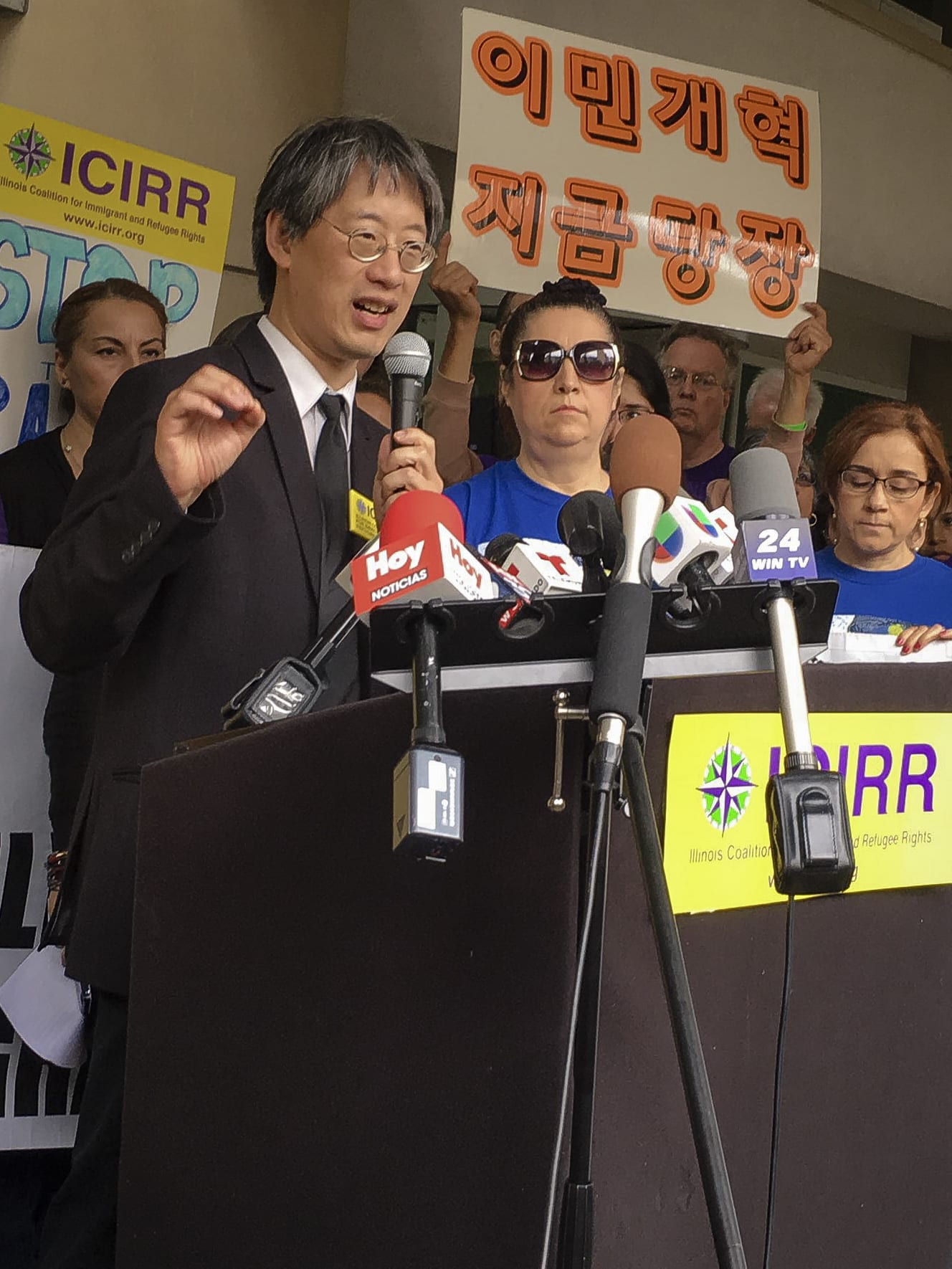 Fred Tsao speaks about immigration ban