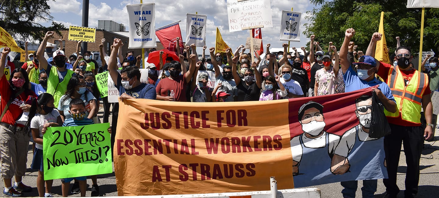 essential worker, protest