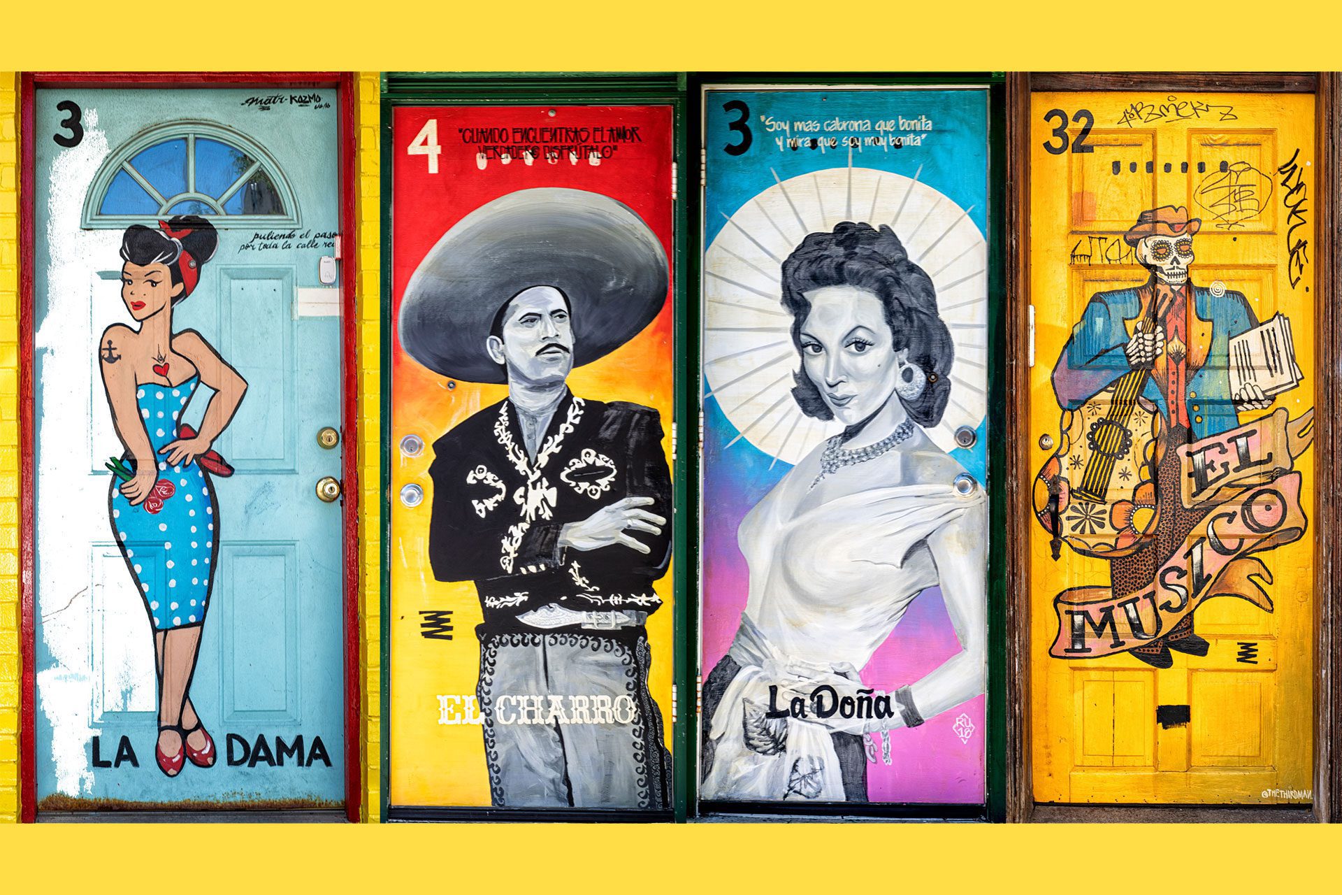 doors, loterÍa, Pilsen, murals, community
