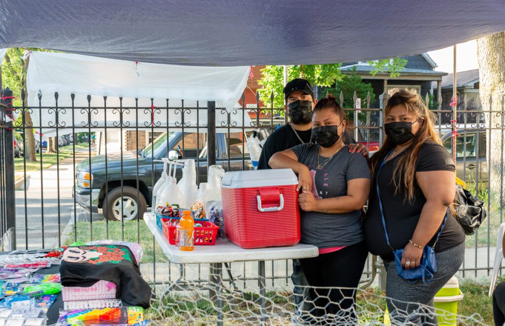 street vendor, Chicago, Northwest, toys, snow cones, Hermosa, family