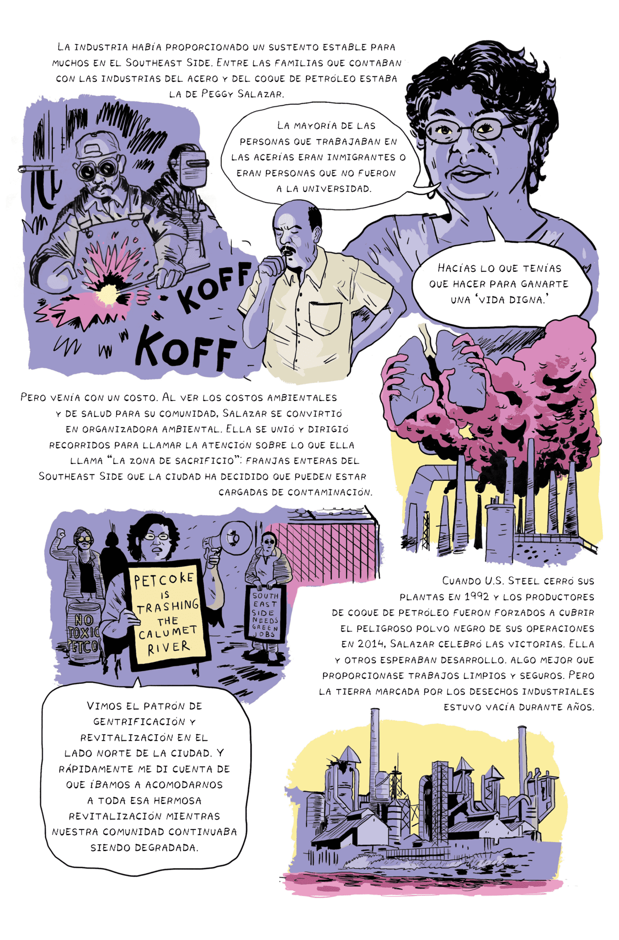 Southeast Side, Chicago, comunidad, latina, racismo, contaminación, industrias, cáncer, medio ambiente, juventud, General Iron, Southeast Youth Alliance