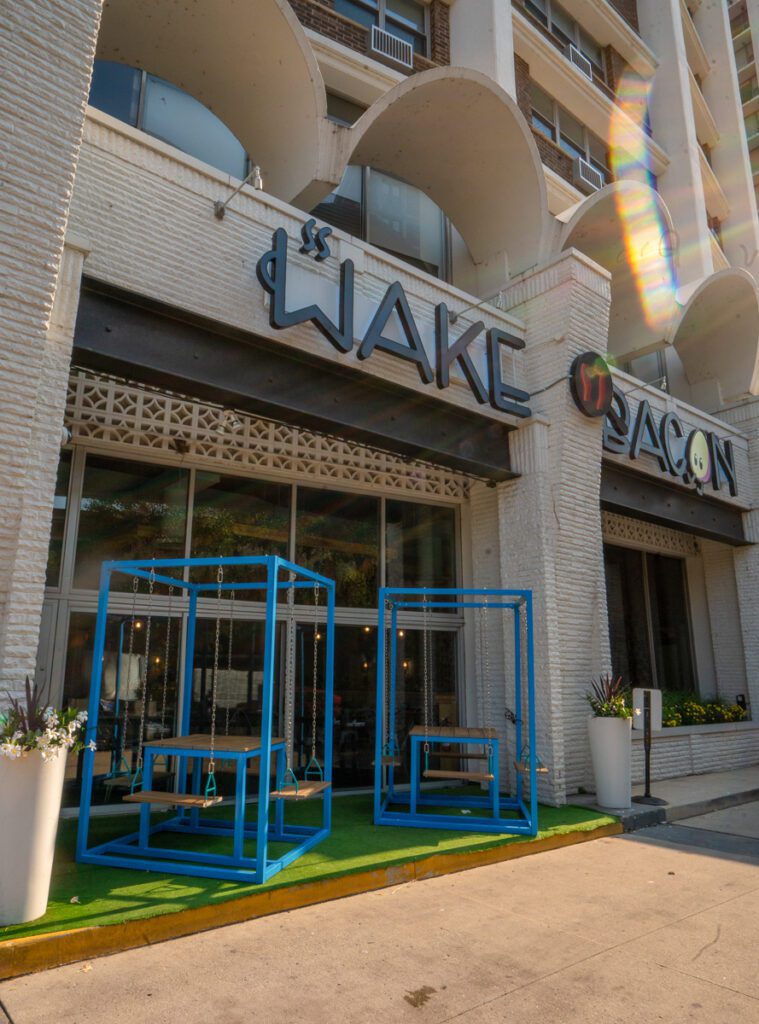 Lakeview, brunch, bacon, breakfast, restaurant, food, immigrant, pandemic, ube, coffee, Wake 'N Bacon, Ayala