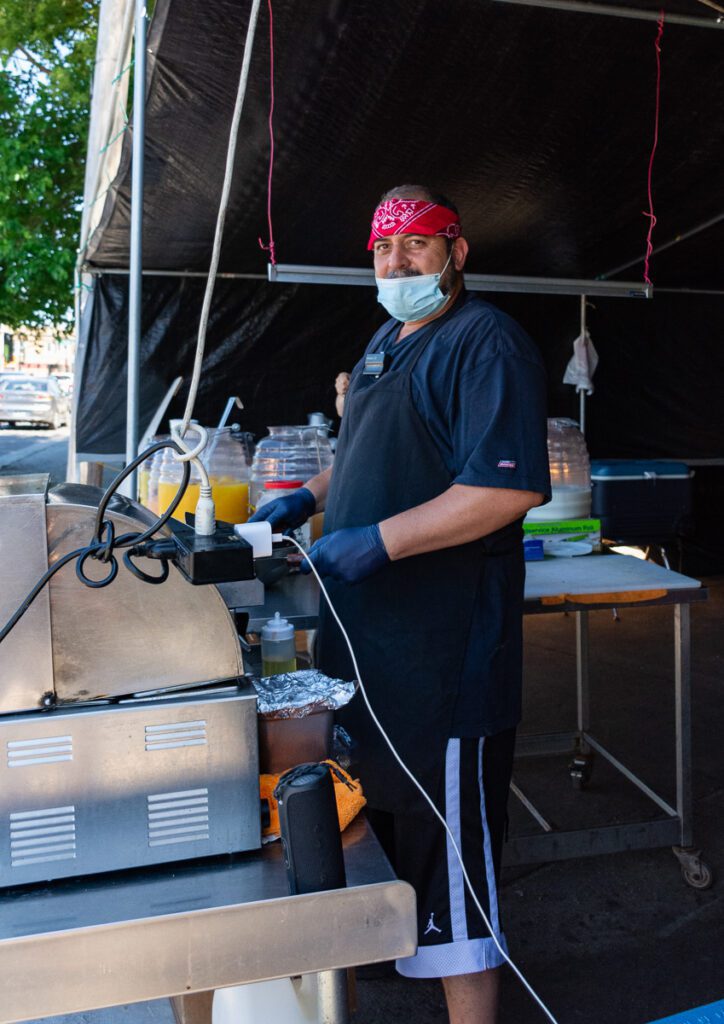 street vendor, Chicago, Northwest, tacos, aguas, fruit, Humboldt