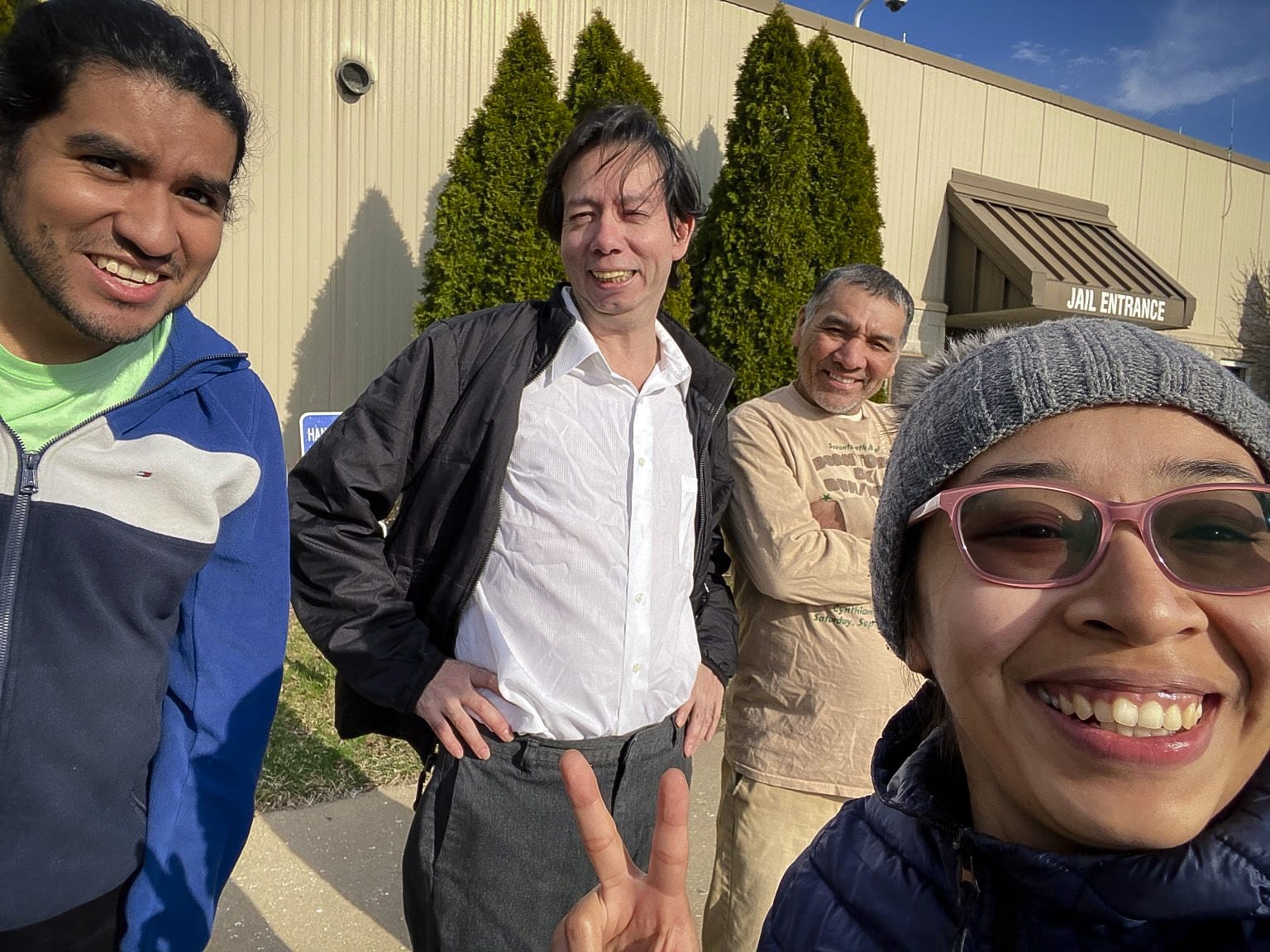 Francisco Silva Flores released from an immigration detention center.