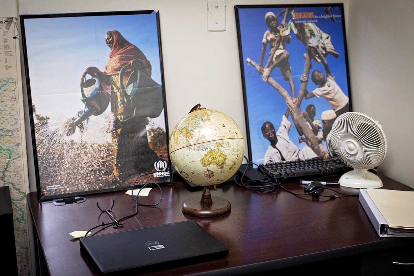 Martine SongaSonga's office at IFACES pictured on Nov. 11, 2019. Photo by Michelle Kanaar.