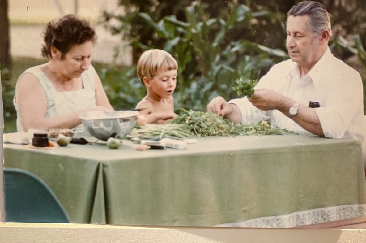 grandmother, cooking, parsley, chefs, restaurant