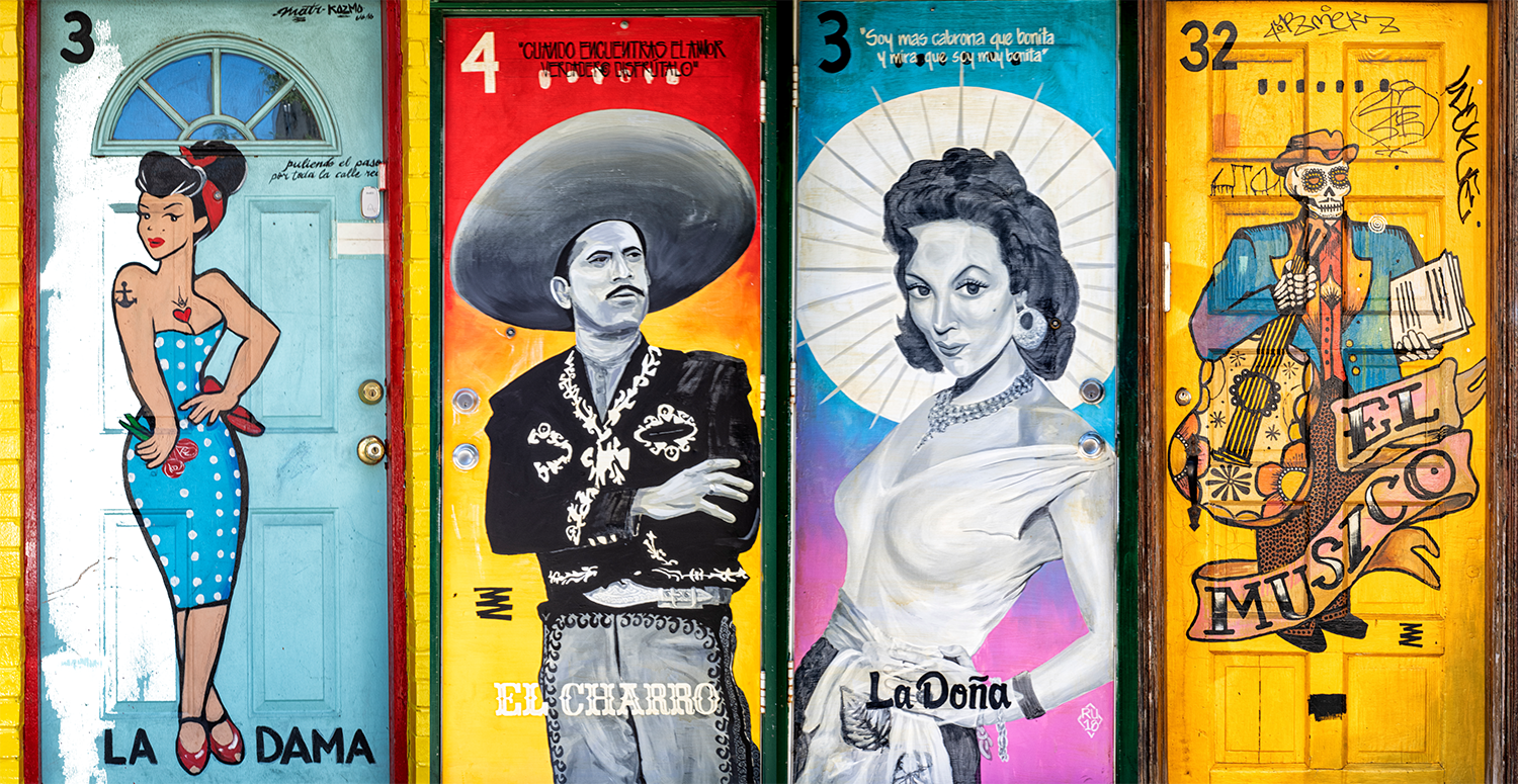 doors, loterÍa, Pilsen, murals, community